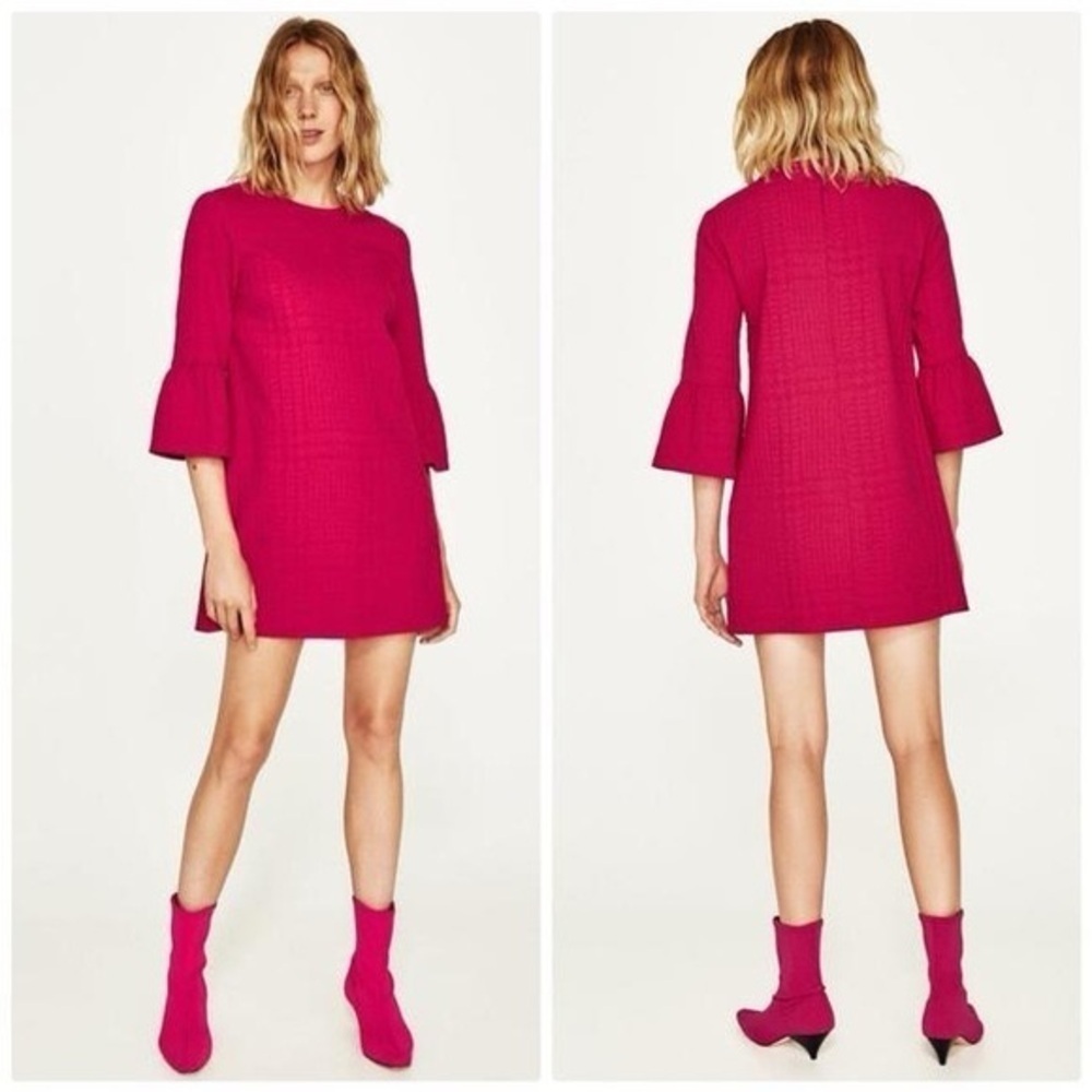 ZARA | Bell Sleeve Dress